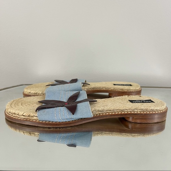 KATE SPADE Brown Flower Accent Espadrille Sandal Slides - Picture 5 of 10